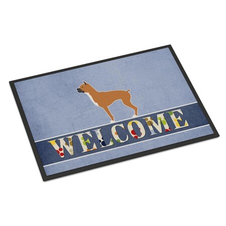 Carolines Treasures 24 x 36 in. Boxer Welcome Indoor or Outdoor Mat BB5557JMAT